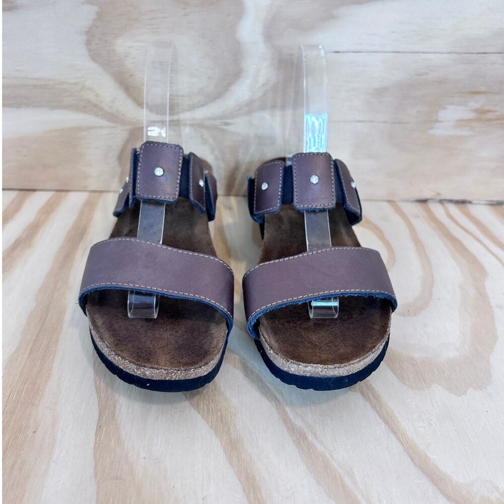 Naot - Ashley Toe Gems Straps Wedge - Sandals - Brown - Women's - 10 - Picture 2 of 9